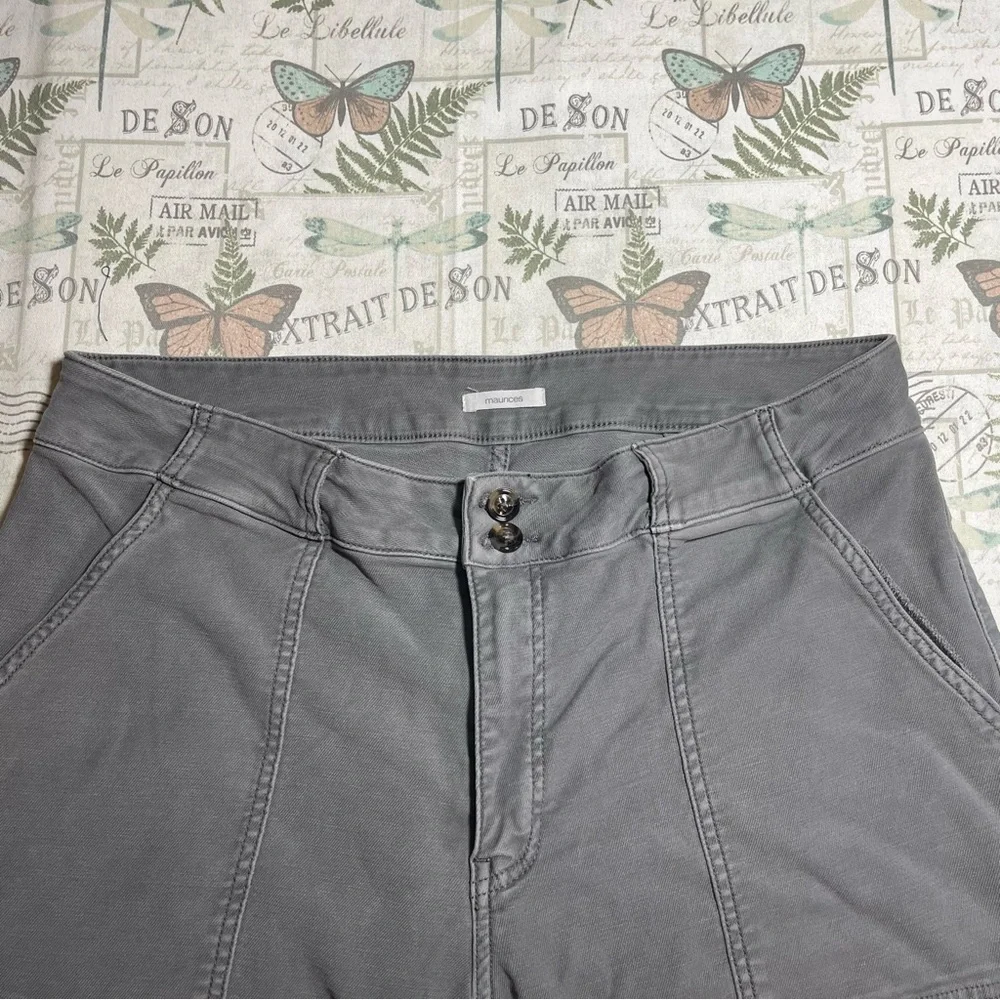 Maurices Army‎ green pants 18W soft big pockets wide leg